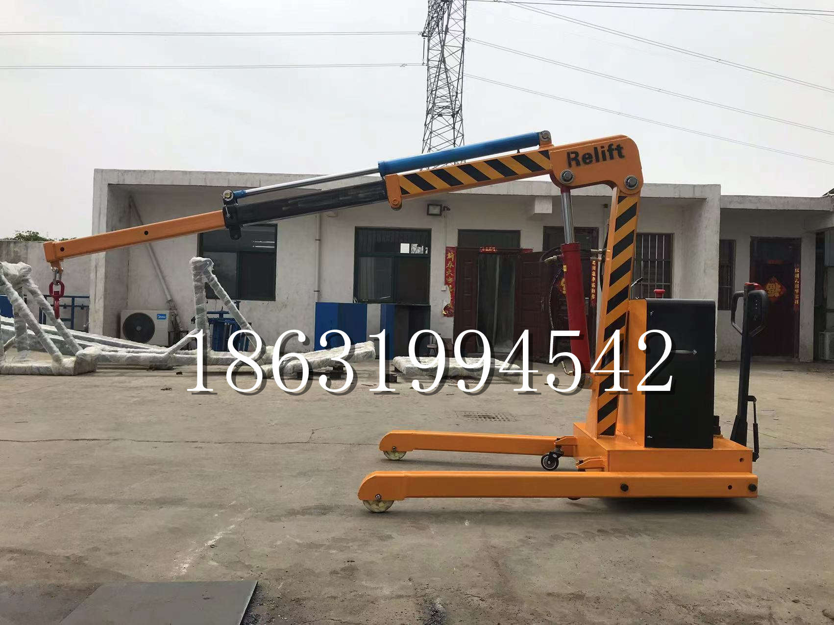 集集镇久征定做3吨三轮随车吊 农用园林绿化移树吊 平板工程用小吊机